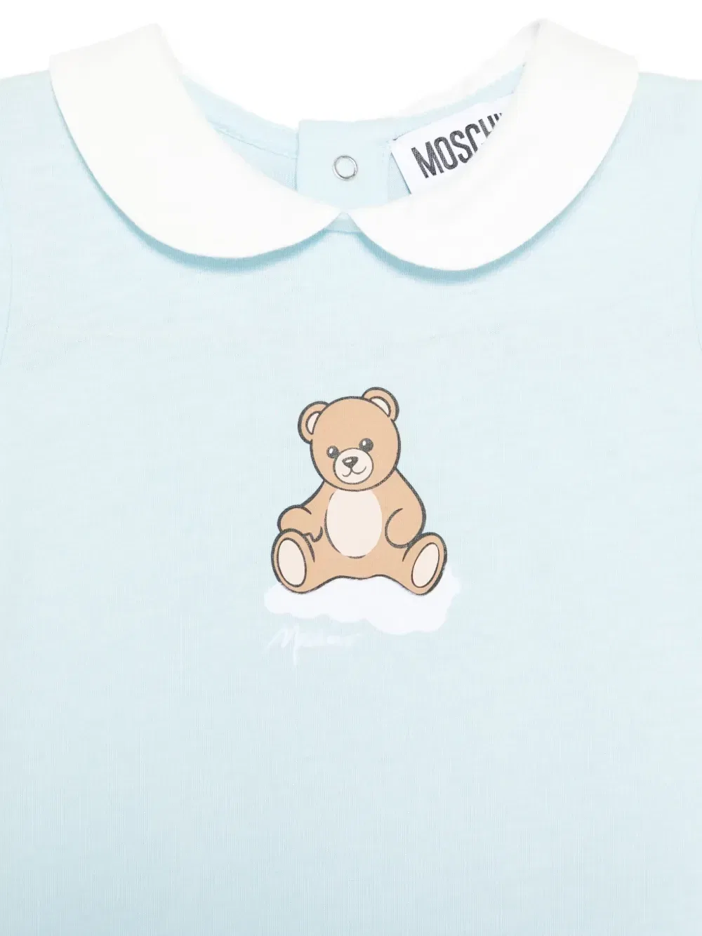 Комплект с принтом Teddy Moschino Kids, синий — фото 3