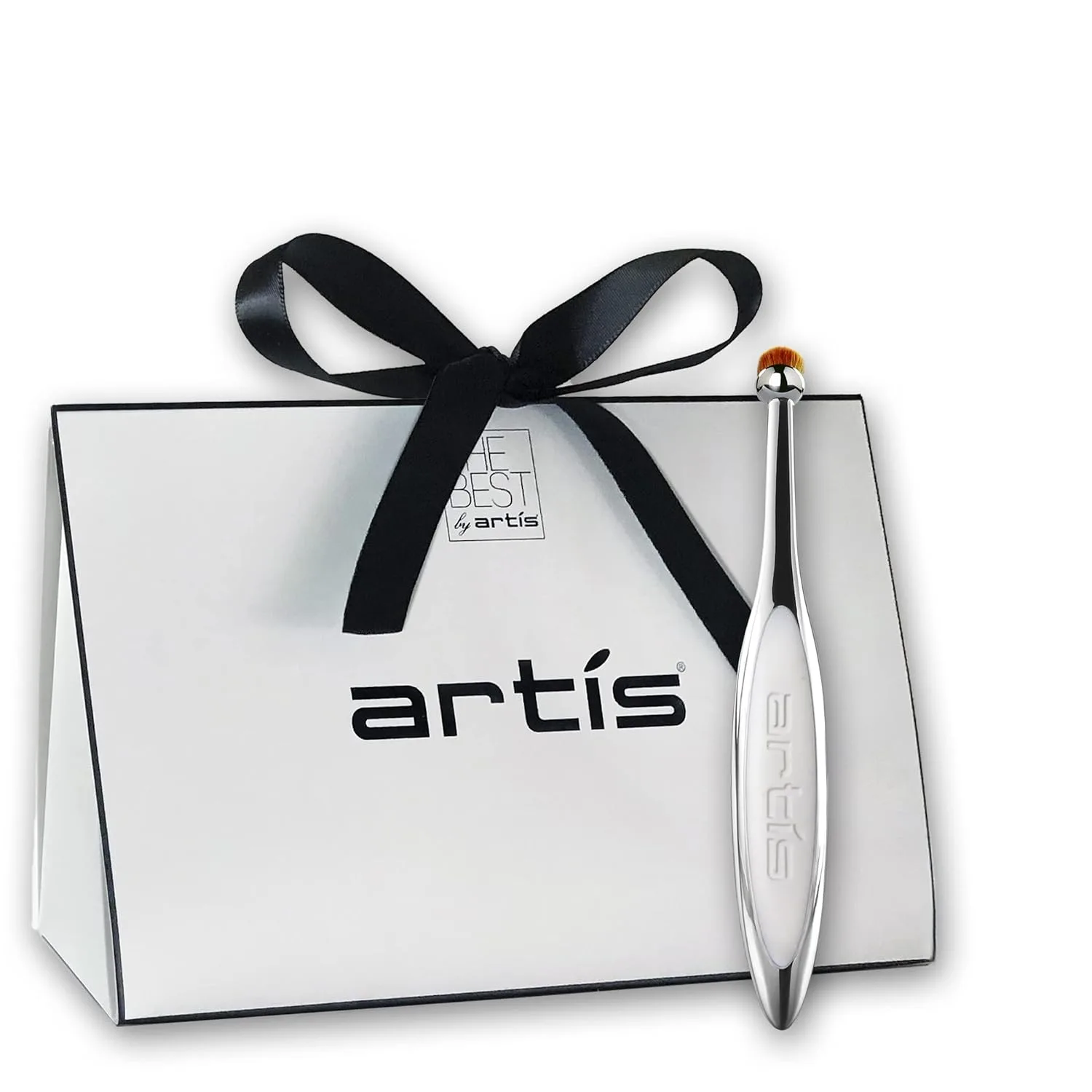 Кисть для макияжа Artis Elite Circle Brush 1R с зеркалом, 1 шт., Mirror Handle