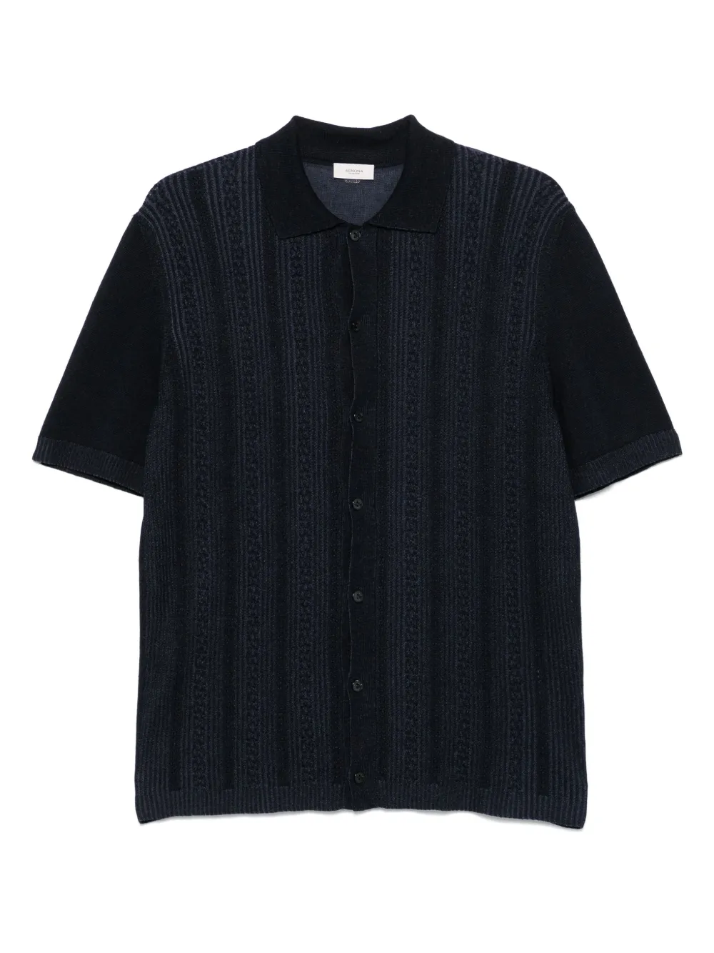 

Рубашка из смесового шелка Agnona, синий