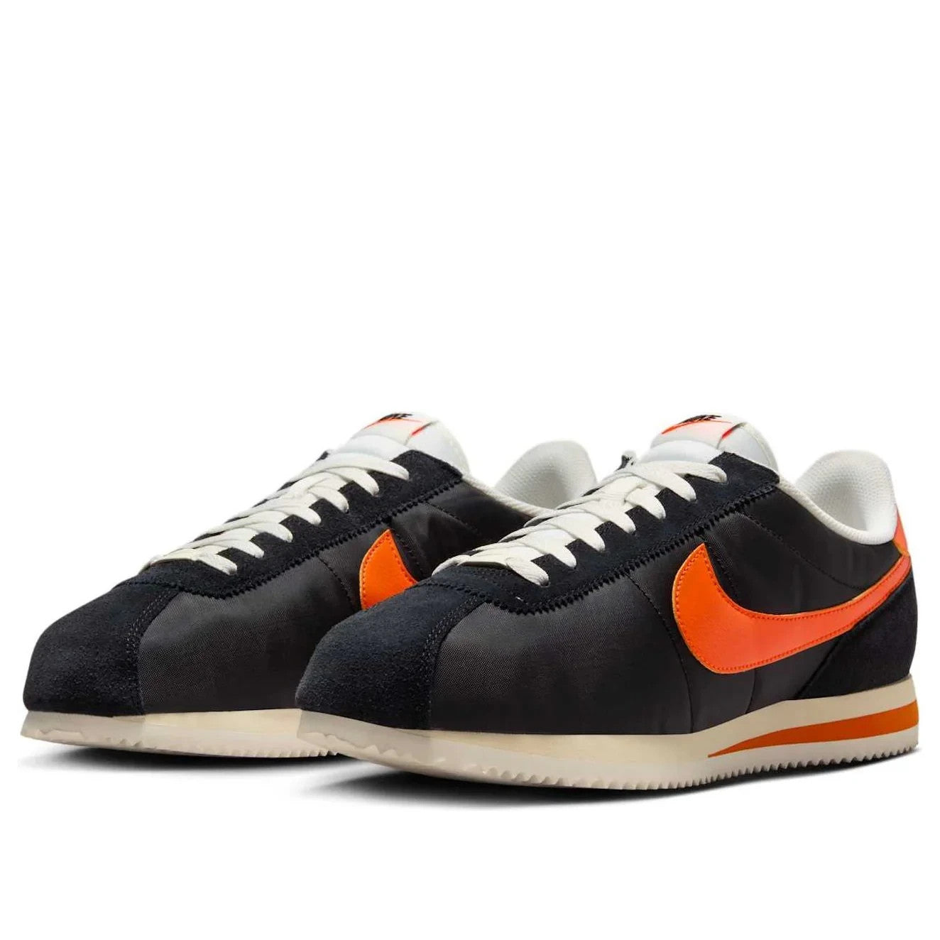 

Кроссовки Nike Cortez HF0263-003 мужские, черно-оранжевые, на шнуровке, для повседневной носки, DWA1495 Nike, черный
