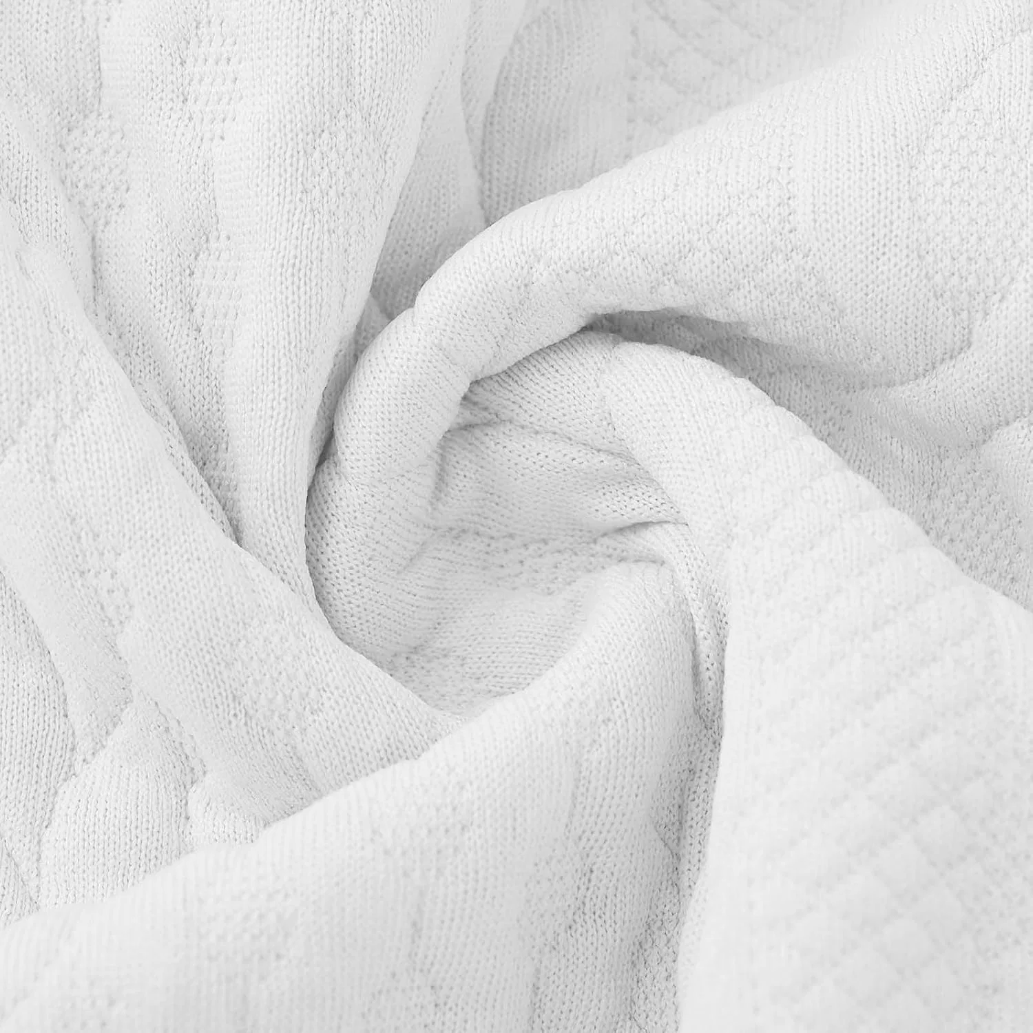 Женский свитшот Quarter Zip Collared, бренд Generic, цвет 1b-white — фото 4