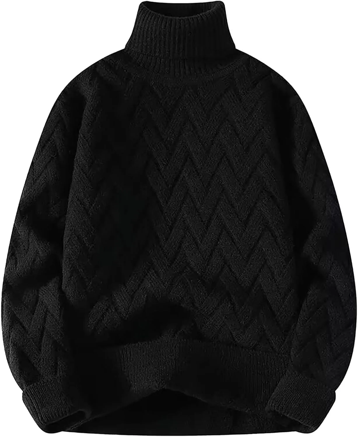 

Мужской зимний свитер с круглым вырезом, универсальный пуловер средней плотности для офиса и выходных