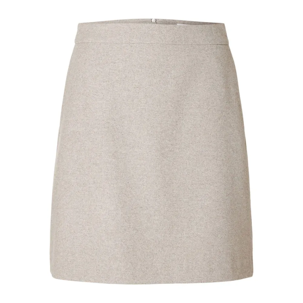 

Юбка Selected Marlie Wide short skirt, бежевый