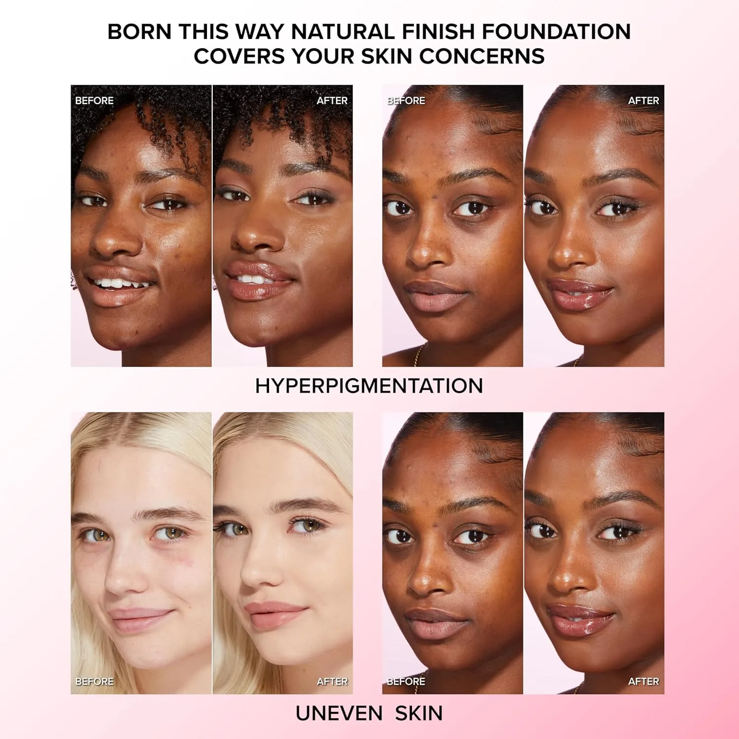 Тональный крем Too Faced Born This Way Natural Finish Longwear Liquid Foundation | Среднее и плотное покрытие | Увлажняющий + без масел, 16 Praline (Medium Tan with Golden Undertones) — фото 3