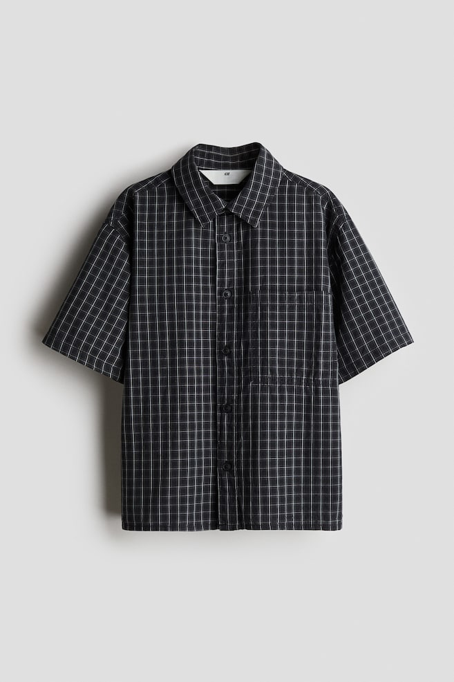 

Рубашка из хлопка с короткими рукавами H&M, мультиколор
