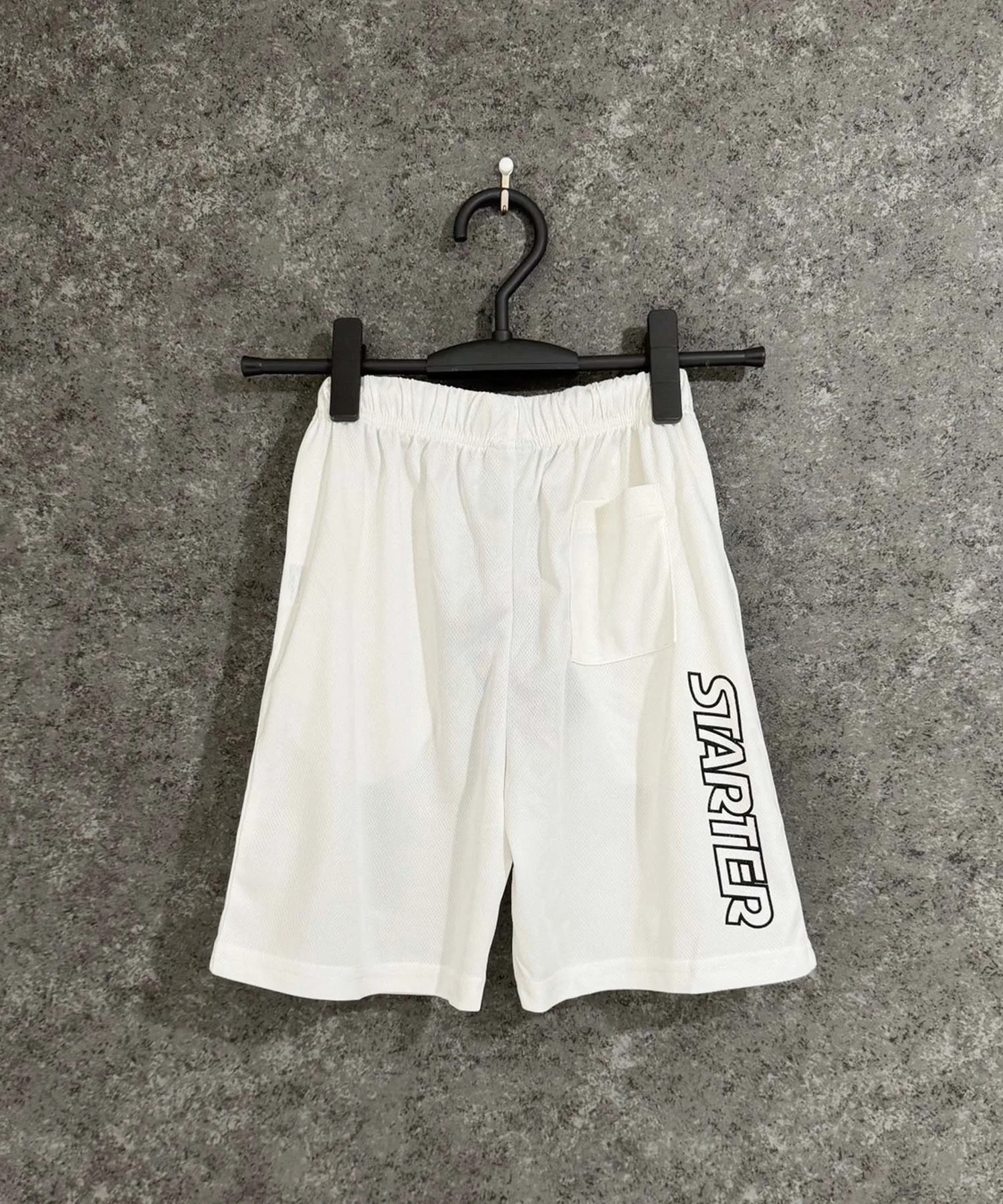 Шорты спортивные с дышащей сеткой STARTER Dry Mesh Half Pants офф-белые — фото 3