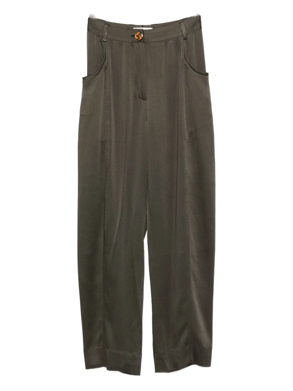 

Атласные зауженные брюки Sorraia Blazé Milano, зеленый