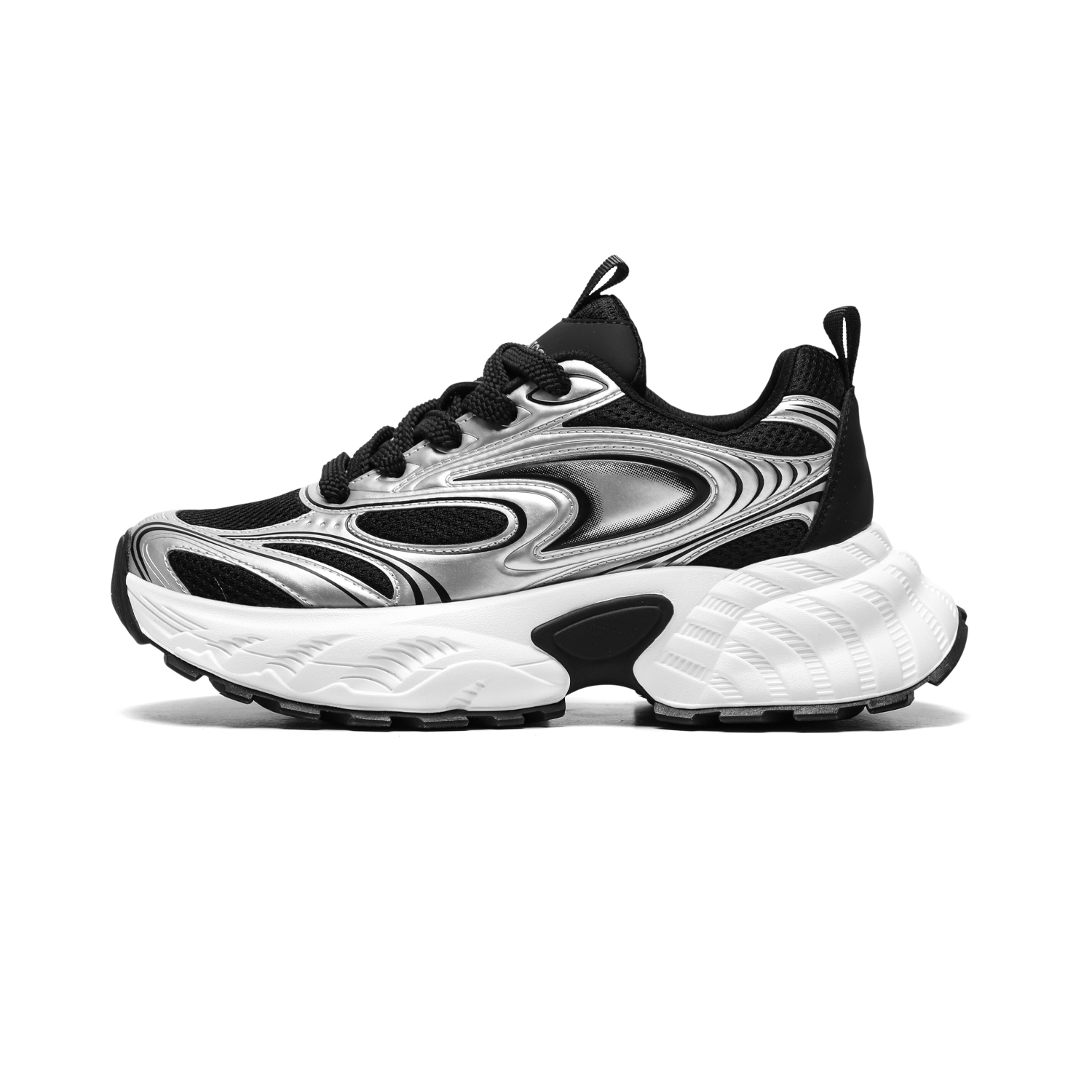 

Meixi Серебряные мужские массивные низкие кроссовки с защитой от истирания и противоскользящей подошвой, цвет Silver