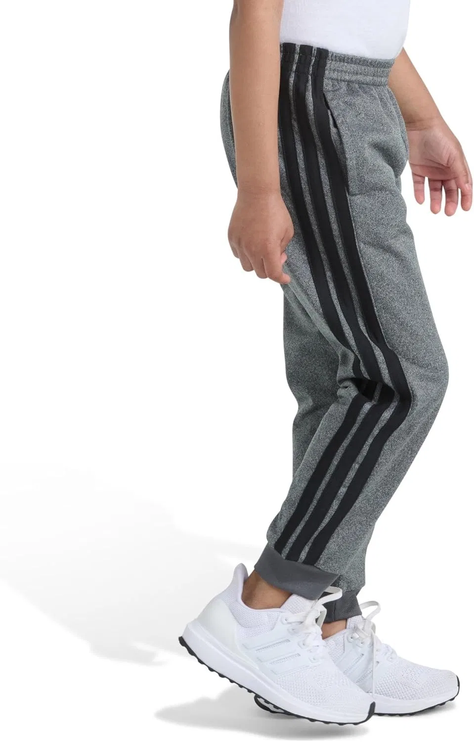 Детские спортивные брюки Adidas Tricot 3-Stripe Jogger, Dark Grey Heather — фото 2