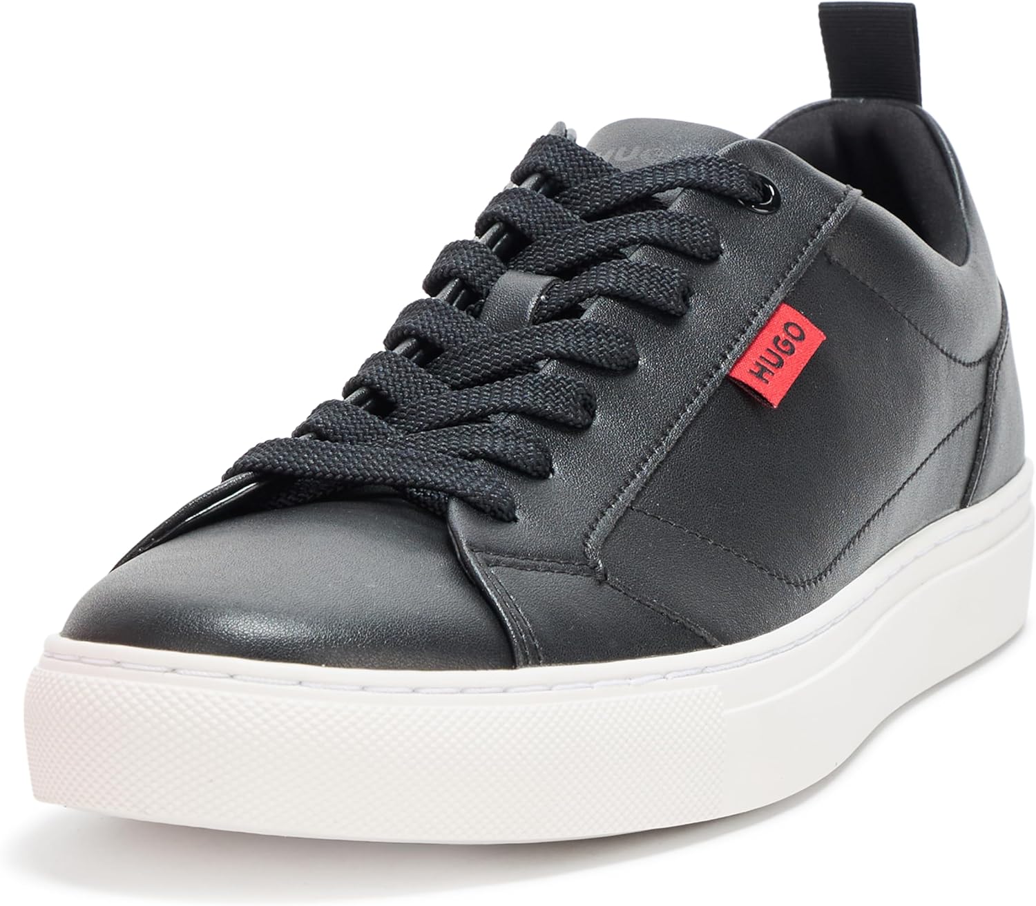 

Кроссовки Hugo Mens Morrie с низким профилем, из кожи, дружелюбный стиль, черный