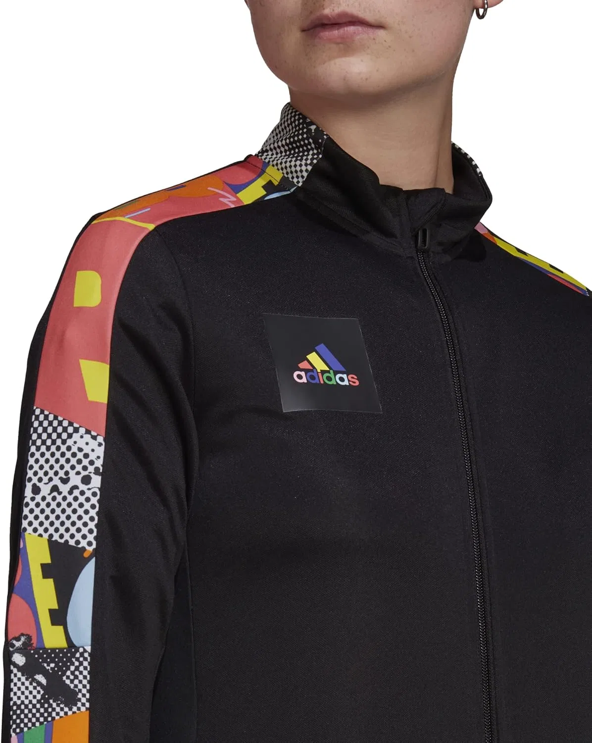 Женская куртка Tiro 21, adidas, Black/Multicolor — фото 3