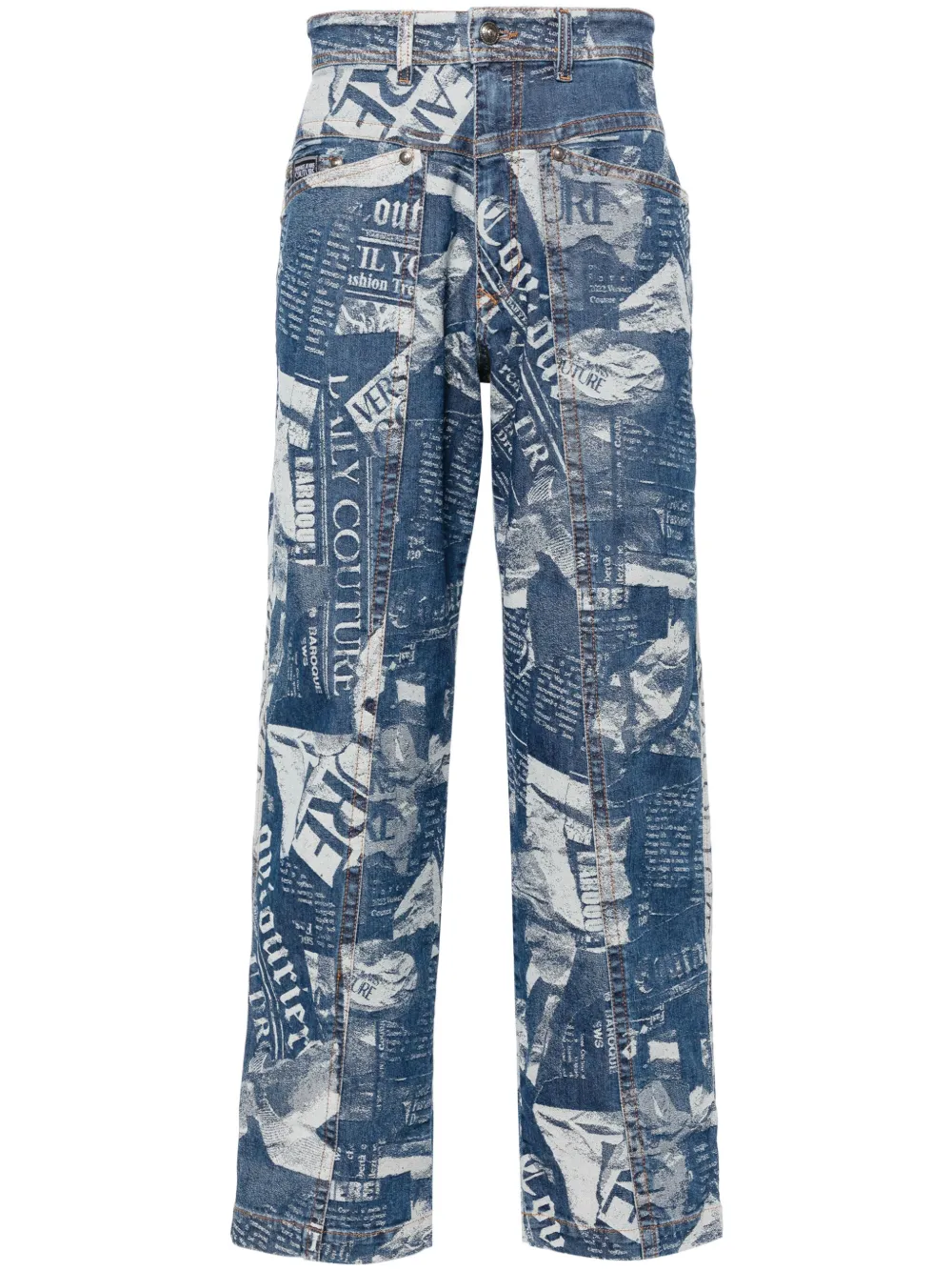 

Джинсы Magazine прямого кроя Versace Jeans Couture, синий