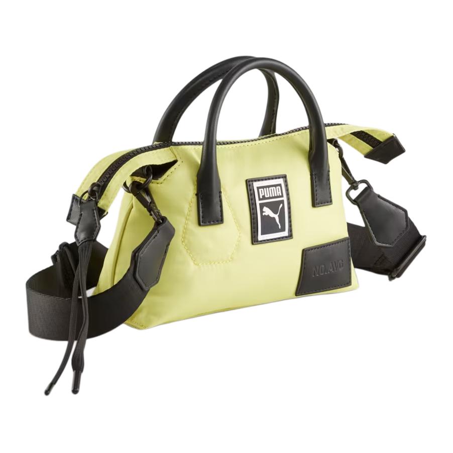 

PUMA Полиэстеровая с полиуретаном мини-сумка через плечо женская желто-зеленая, Yellow Green