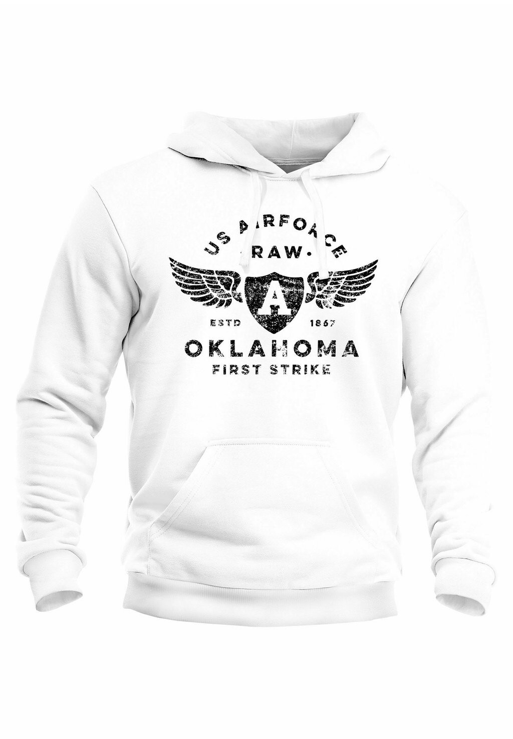 

Толстовка с капюшоном PRINT US AIRFORCE OKLAHOMA AVIATOR Neverless, белый
