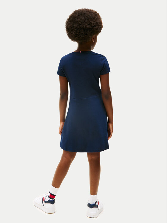 Платье на каждый день стандартный крой Essential KG0KG08487 D Tommy Hilfiger, синий — фото 2