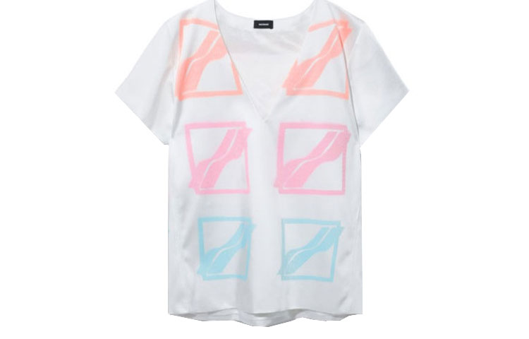 

Футболка с коротким рукавом женская белая WE11DONE