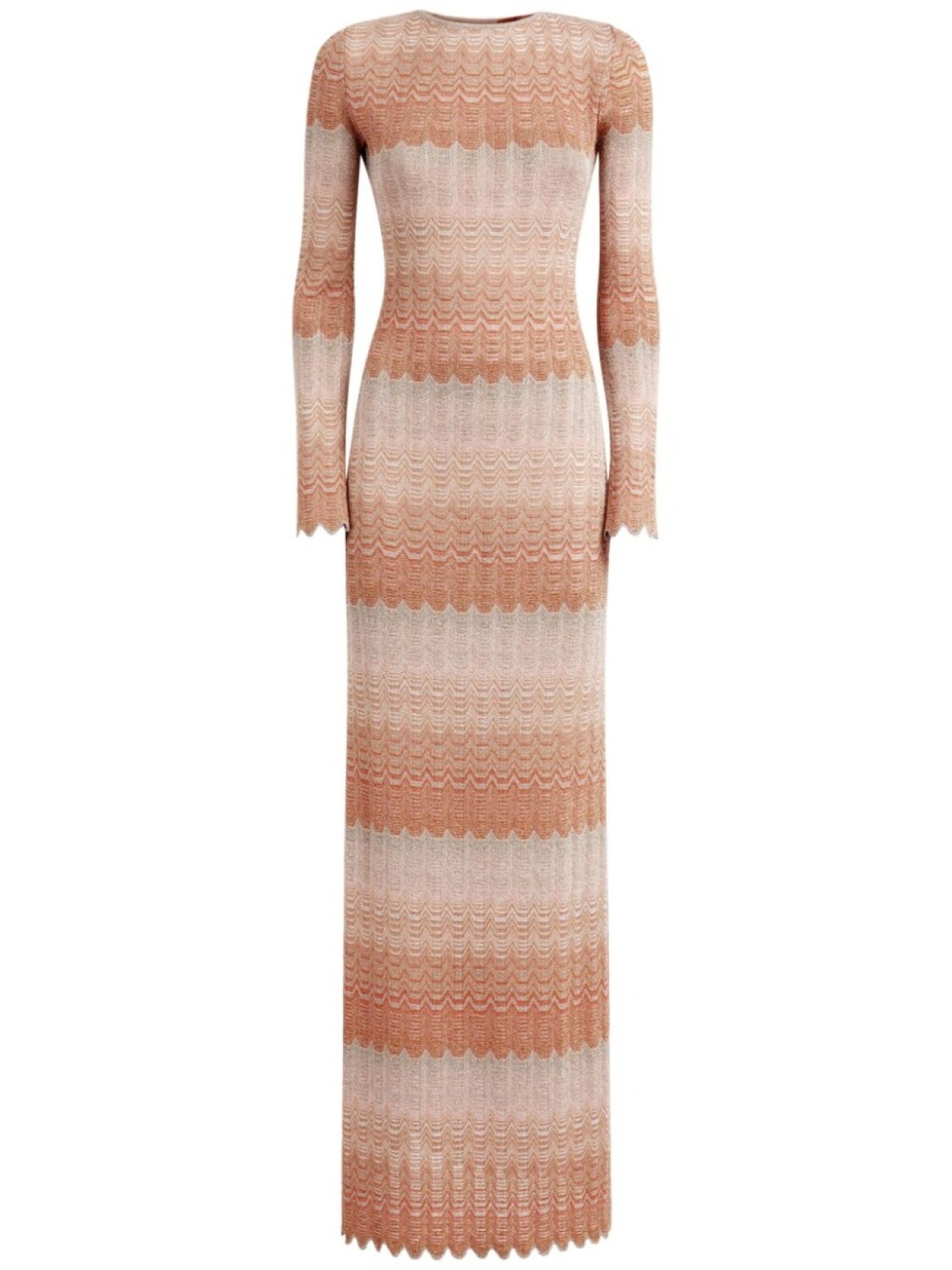 

Missoni платье макси с греческим мотивом, розовый