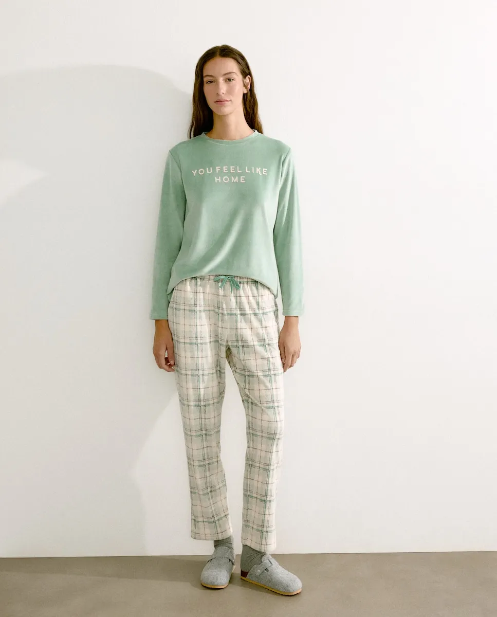 

Женская пижама с рисунком, полностью Énfasis, бирюзовый