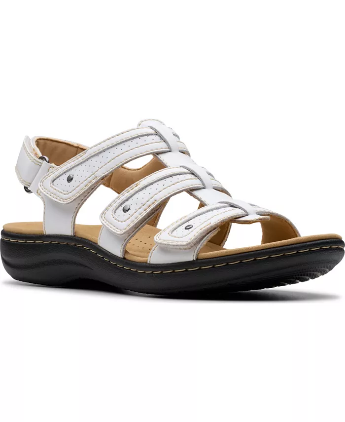 Лоферы Laurieann Ivy Rip Tape Casual Sandals Clarks, белый
