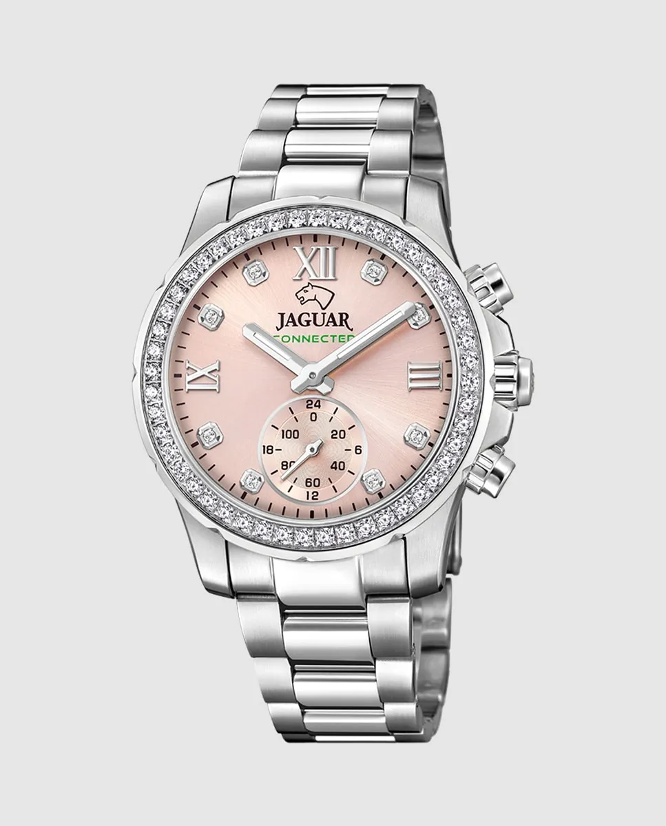 

J980/2 Connected Lady серебристо-стальные женские часы Jaguar, серебряный