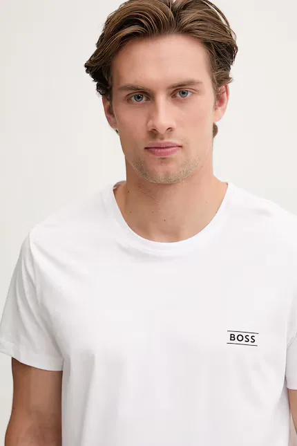 Футболка хлопковая TShirtRN BOSS, белый — фото 4