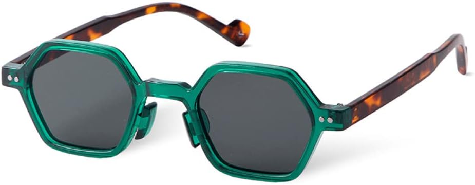 

Винтажные квадратные солнцезащитные очки с заклепками, черепаховой расцветки, для женщин и мужчин, ретро, ​​черные с синими линзами, многоугольные солнцезащитные очки MTZJH, C5