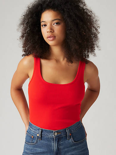 

Топ Essential Rib Levi's, цвет Flame Scarlet - Red