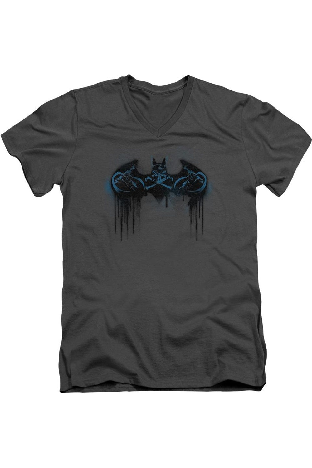 

Футболка с коротким рукавом и V-образным вырезом для взрослых Batman Run Away Gildan, цвет charcoal