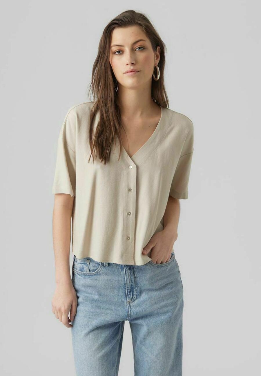 

Блузка Vero Moda, цвет silver lining