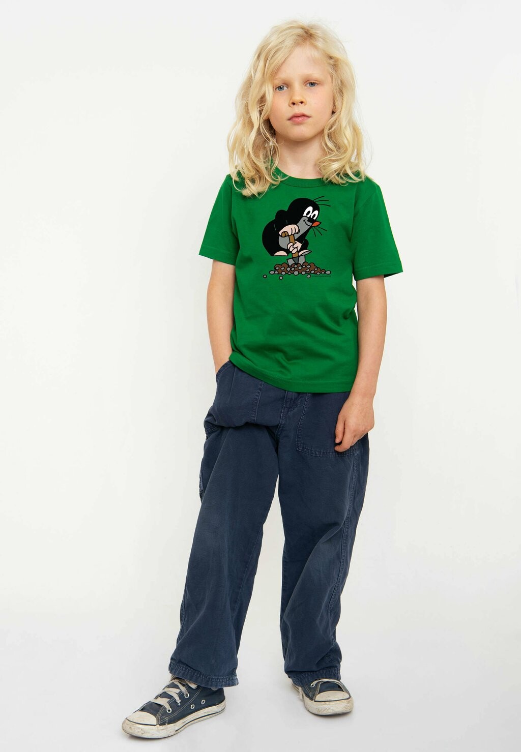 

Футболка с принтом DER KLEINE MAULWURF LOGOSHIRT, цвет grün