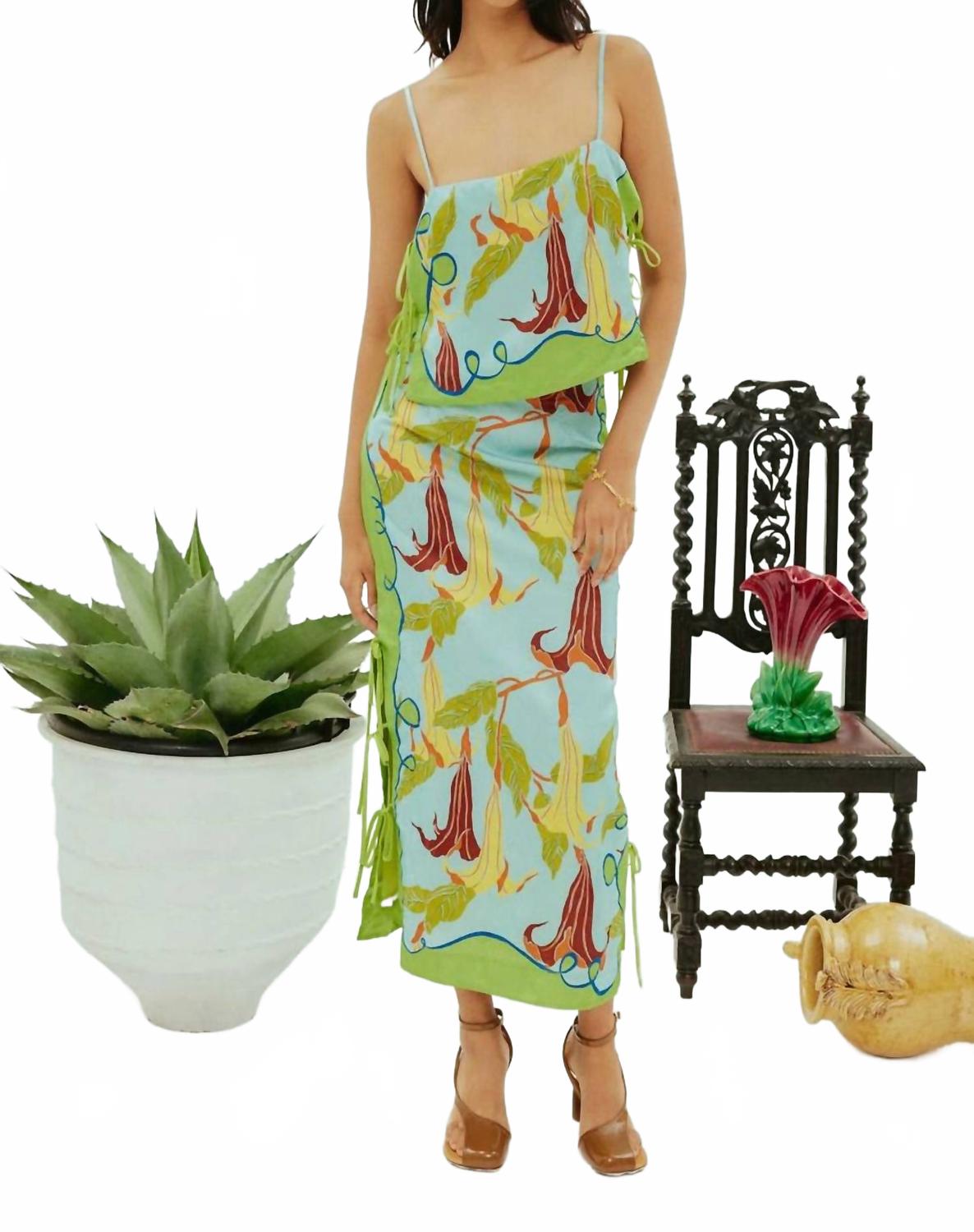 

Рафаэла Юбка с завязками по бокам в мультиколоре ALEMAIS