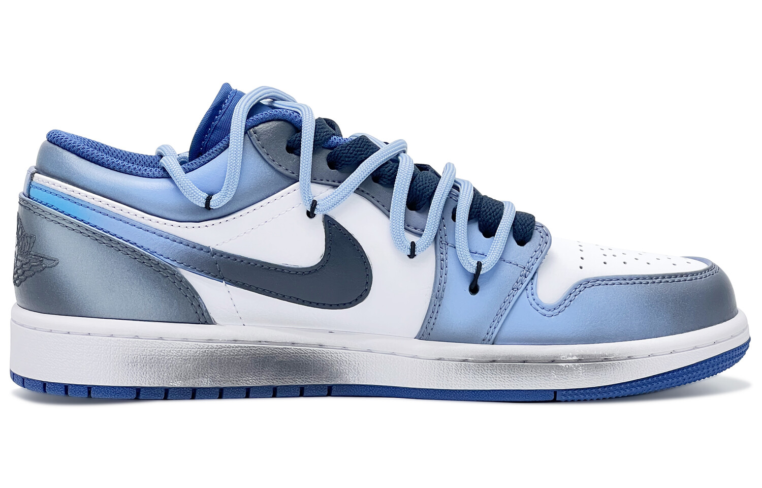 

Кроссовки Air Jordan 1 Vintage Basketball Shoes Men Low-top White/blue/black, голубой, Синий, Кроссовки Air Jordan 1 Vintage Basketball Shoes Men Low-top White/blue/black, голубой