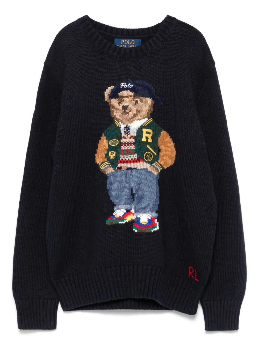 

Свитер с принтом Polo Bear POLO RALPH LAUREN KIDS, синий
