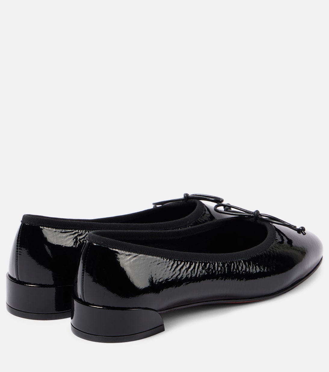 Балетки Sweetie Jane из лаковой кожи Christian Louboutin, Black/Lin Black — фото 2
