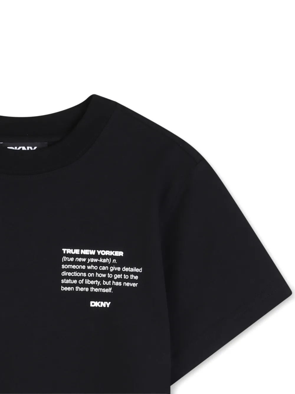 Футболка с круглым вырезом Dkny Kids, черный — фото 3