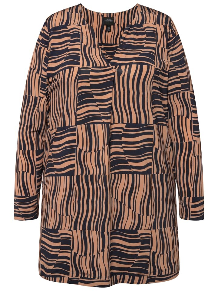 

Футболка Ulla Popken Longshirt, цвет dunkles marine