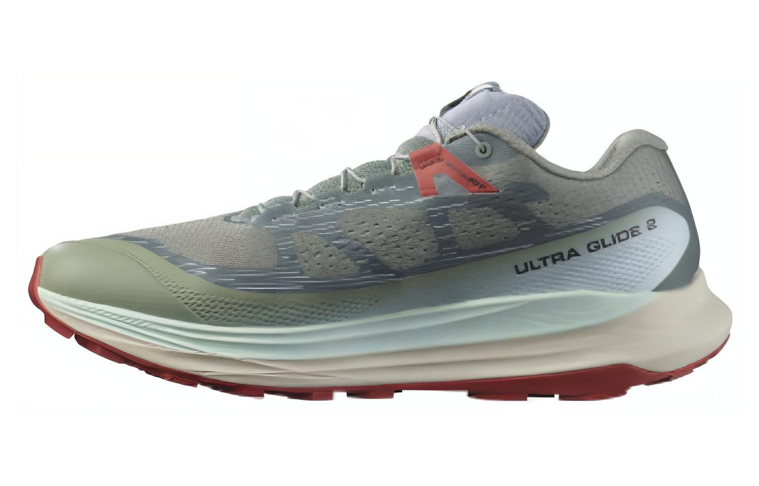 

Женские кроссовки Ultra Glide 2 'Lily Pad Hot Sauce' SALOMON, серо-оранжевые