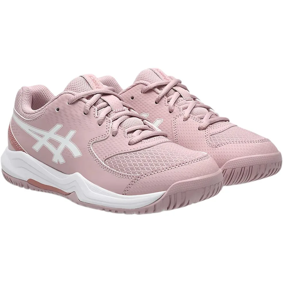 ASICS Gel Dedicate 8 устойчивые к истиранию дышащие поддерживающие низкие кроссовки для тренировок розовые детские — фото 3