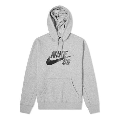 

Толстовка Men's Nike SB logo Printing Pullover Gray, серый