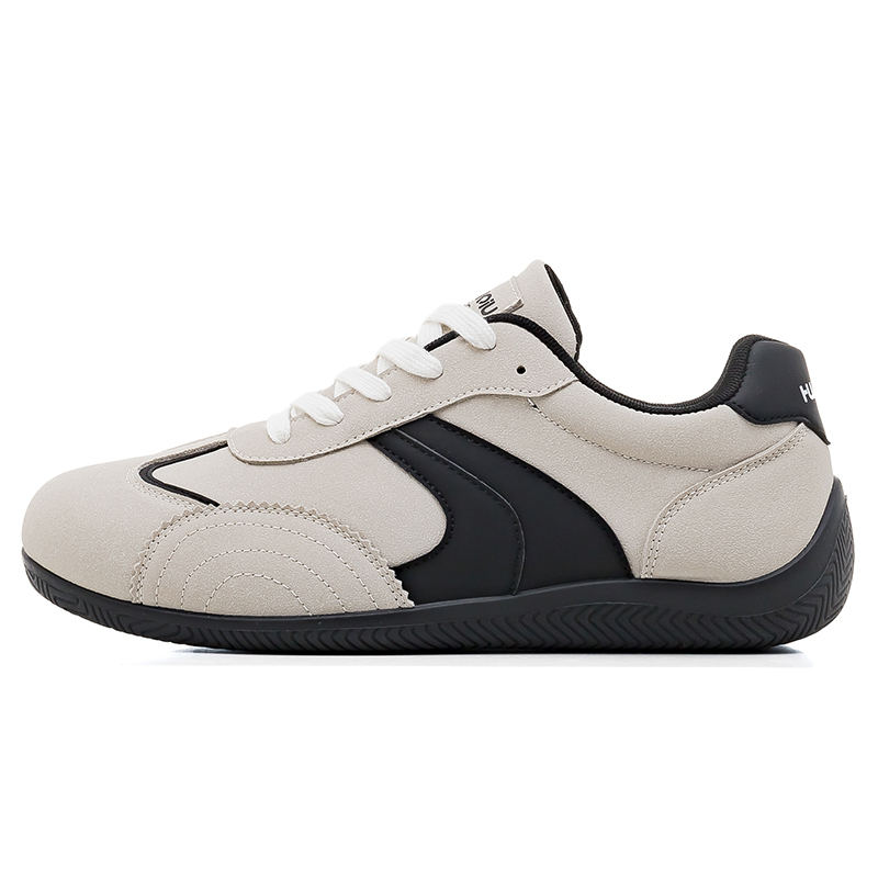 

HUANQIU Мужские серые низкие повседневные кроссовки Abrasion Resistant, Lightweight и Breathable