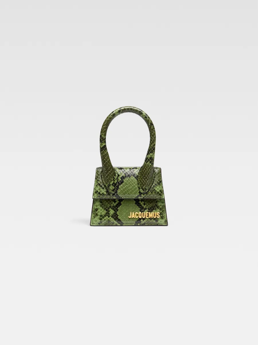 

Фирменная мини-сумочка Ле Чикито Jacquemus, зеленый