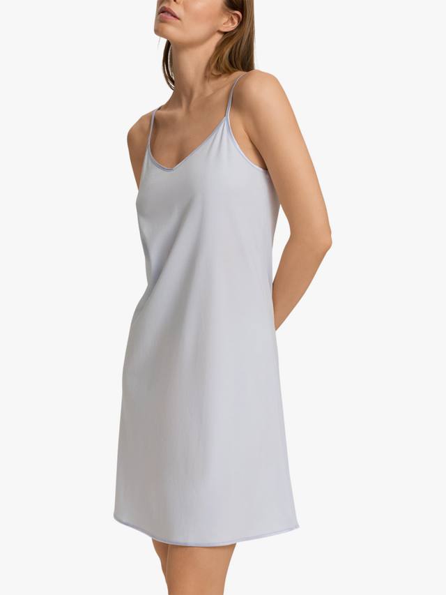 

Шелковое ночное платье с отделкой и тонкими бретелями Hanro, Powder Blue