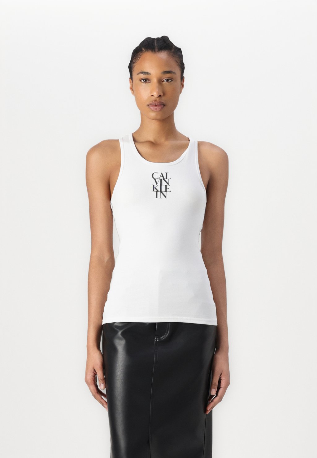 

Топ SOLID TANK Calvin Klein Jeans, белый