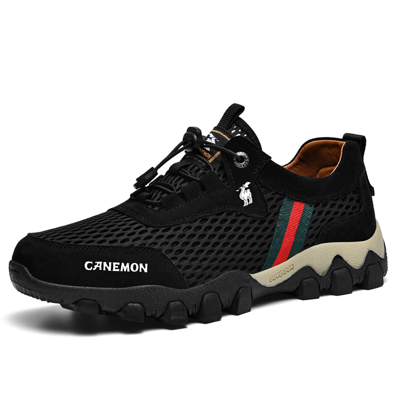 Мужские низкие повседневные кроссовки Abrasion Resistant, Breathable, Lightweight PROTECTCAMEL, хаки — фото 4