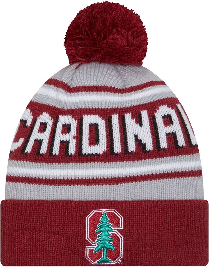 

Мужская шапка-бини New Era Stanford Cardinal с помпоном и надписью