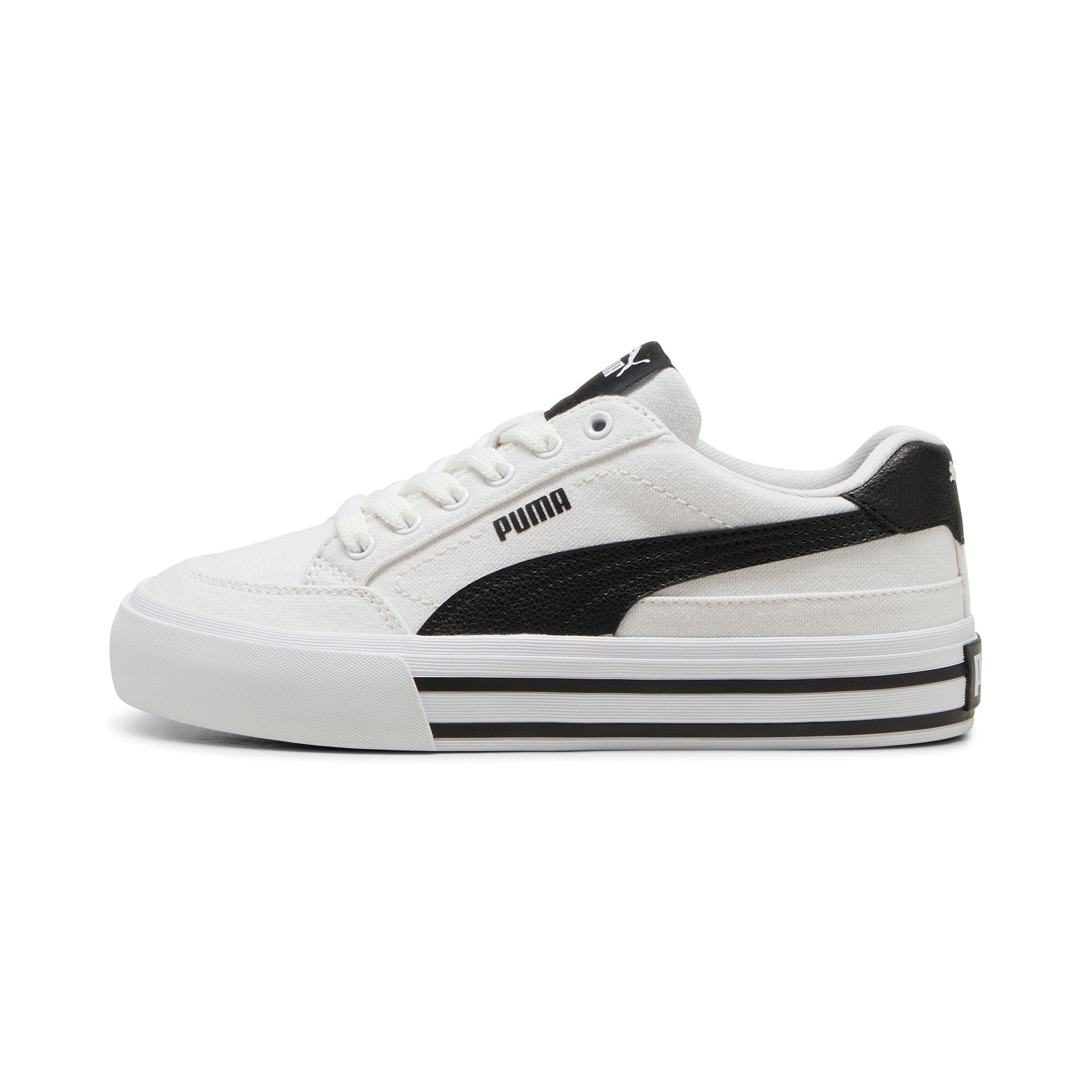

Кроссовки PUMA Big Kids' Court Classic Vulc Formstrip, белый/черный