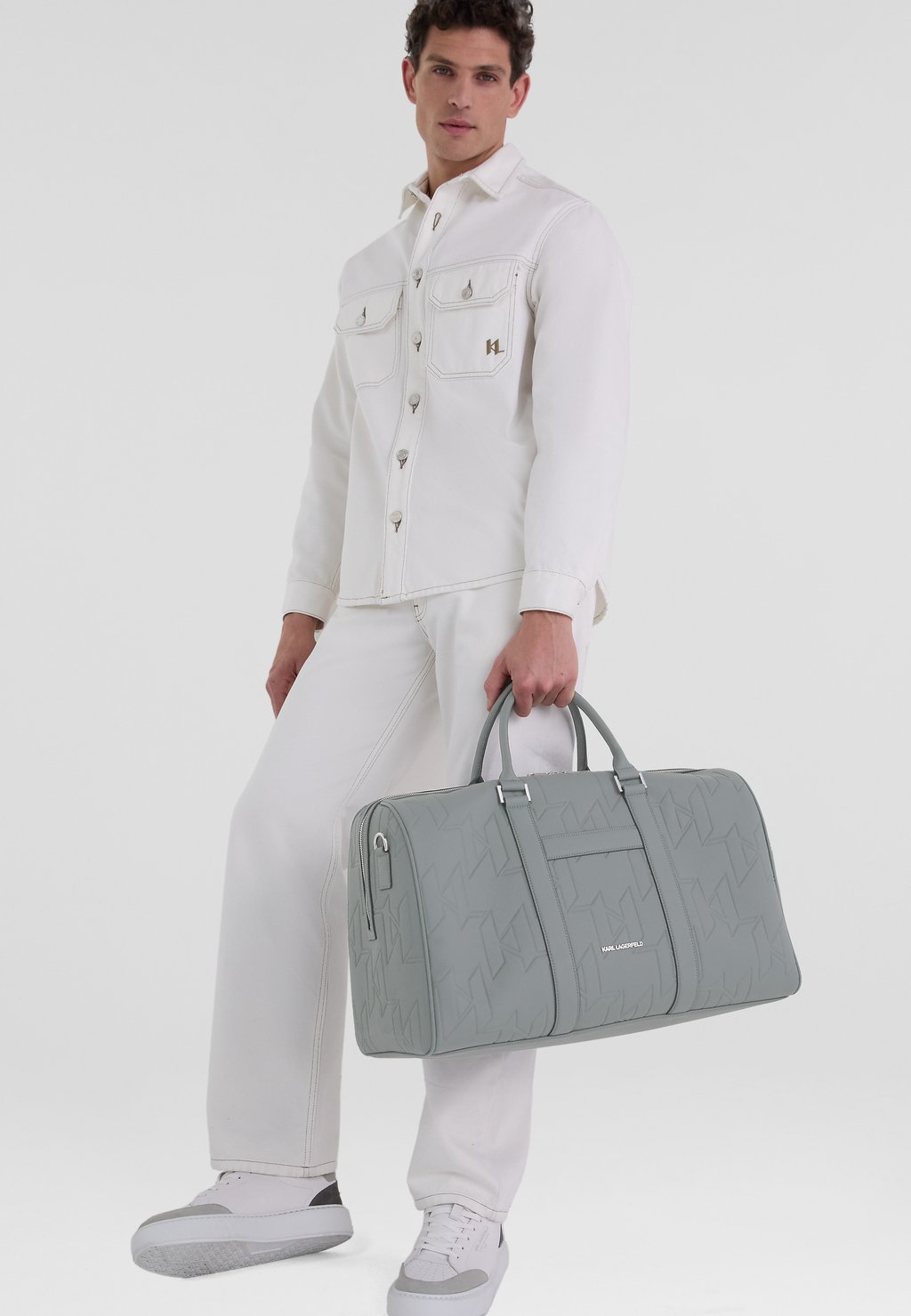 

Сумка выходного дня URBAN MONOGRAM UNISEX KARL LAGERFELD, серый