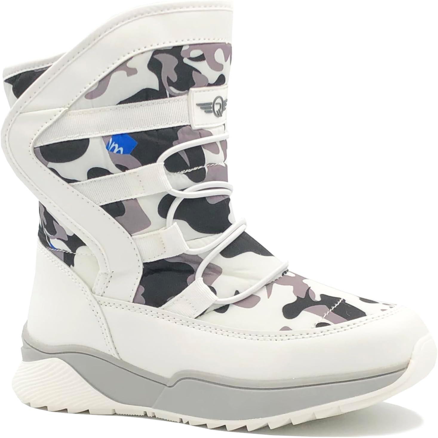 

Зимние ботинки REDVOLUTION для девочек и мальчиков, универсальные, водонепроницаемые, с противоскользящей подошвой (для малышей, детей младшего и старшего возраста), белый