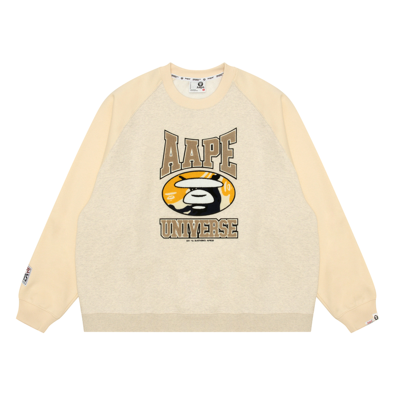 

Толстовка с нашивкой логотипа A Bathing APE Aape, светло-коричневый