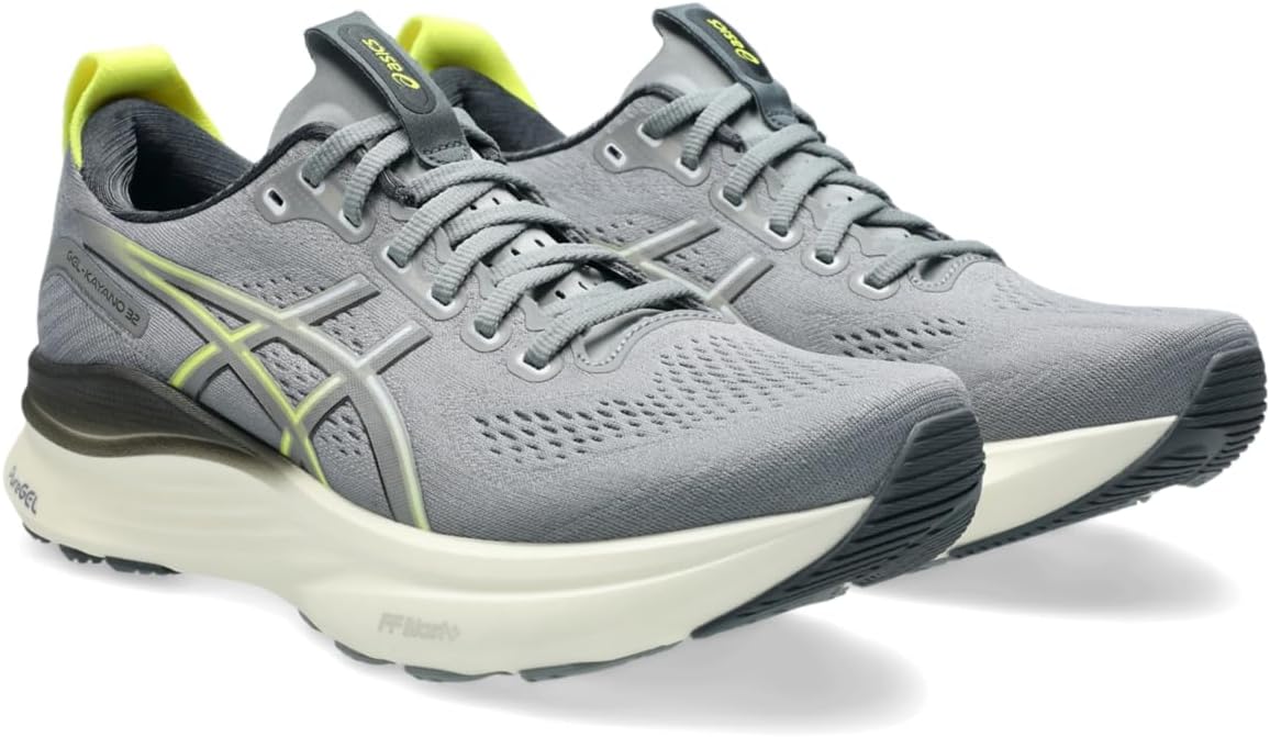 Мужские кроссовки для бега ASICS Gel-Kayano 32, Gravel/Citron — фото 2